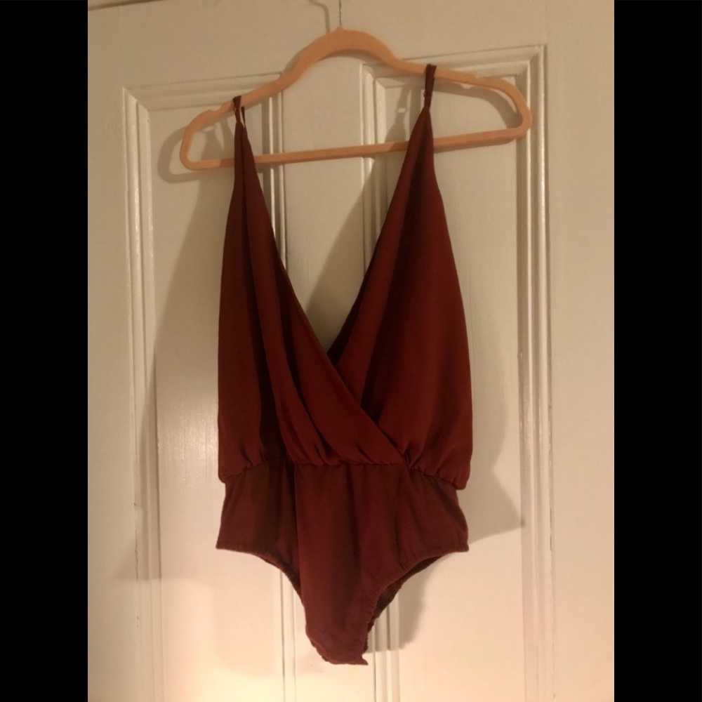 Deep V bodysuit